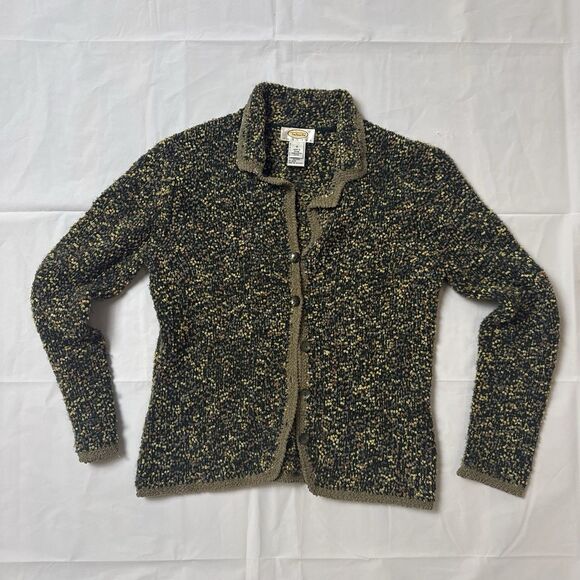 TALBOTS Women's Jacket Long Sleeve Multicolor Button Down Acrylic Blend.Size S - Picture 1 of 9